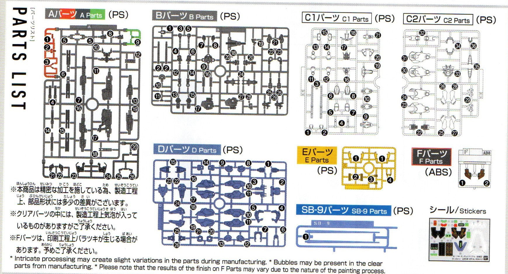 Mecha Parts HG WFM Aerial Rebuild – Odins Mecha Parts and Hobbies