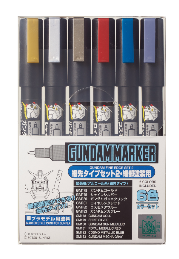 Gundam Marker Fine Edge Set 2