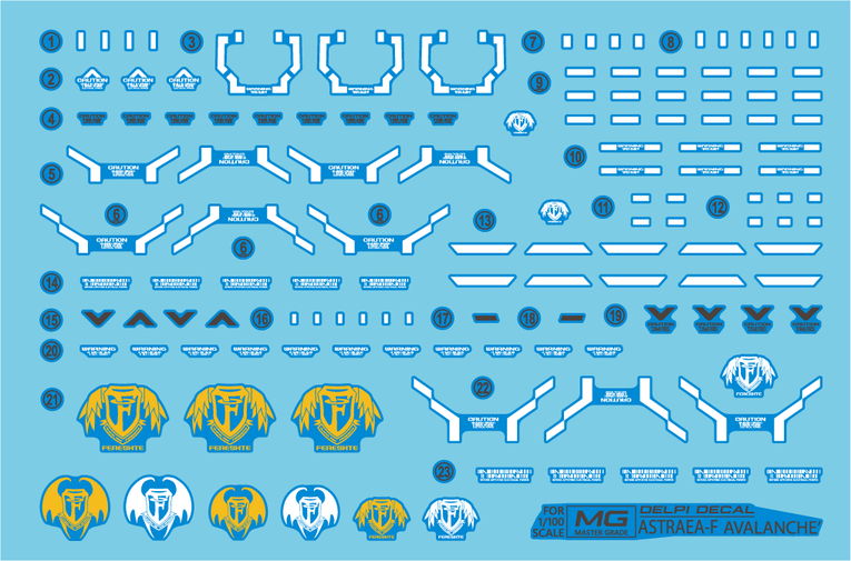 Delpi Decal MG Astrea Type-F Avalanche