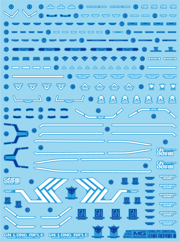 Delpi Decal MG Exia Repair III